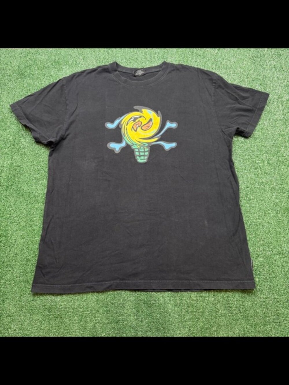 Icecream T Shirt Mens Size 2XL Black Short Sleeve Graphic Ice Cream Pharrell
